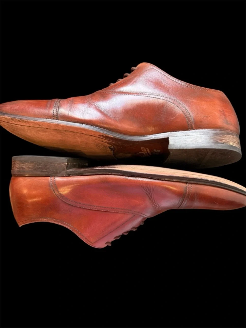 Florsheim Chestnut Brown Cap-Toe Oxford Dress Shoes‎